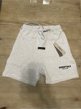 Fear of God ESSENTIALS Light Gray Men's Athletic Shorts